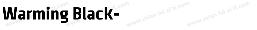 Warming Black字体转换